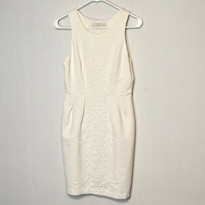 Amanda Uprichard Aisling White Sleeveless Midi Dress Sz Small USA.